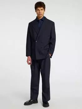 Свободные брюки-аксельбанты SELECTED HOMME, цвет Sky Captain