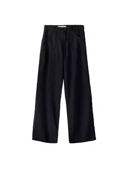 Свободные брюки Bershka, черный