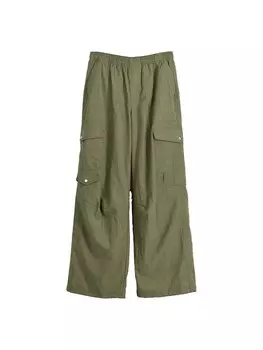 Свободные брюки Bershka, оливковый