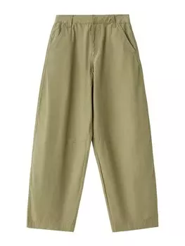 Свободные брюки-чинос Bershka, оливковый