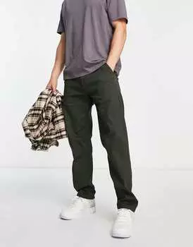 Свободные брюки чинос цвета хаки Jack & Jones Intelligence Kane