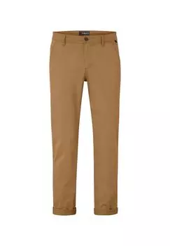 Свободные брюки-чиносы прямого кроя с стрейчем ODESSA redpoint, цвет Camel