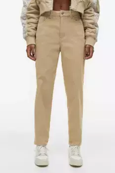 Свободные брюки для мамы H&M, бежевый