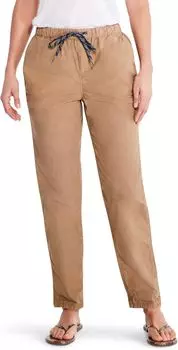 Свободные брюки до щиколотки из хлопкового поплина NIC+ZOE, цвет Dijon