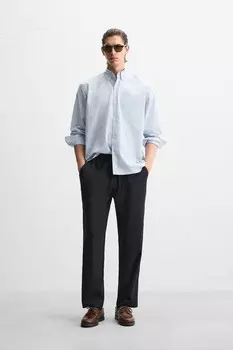 Свободные брюки-джоггеры с заниженной талией ZARA, черный