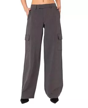 Свободные брюки Edikted Faith, серый