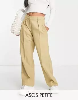 Свободные брюки каменного цвета для мальчика ASOS Petite на каждый день