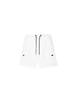 Свободные брюки-карго Bershka, белый