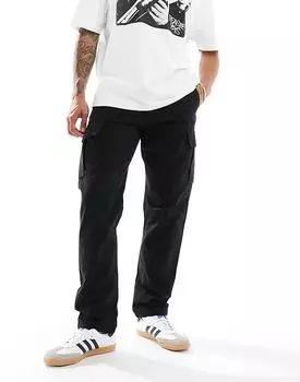 Свободные брюки карго черного цвета Jack & Jones
