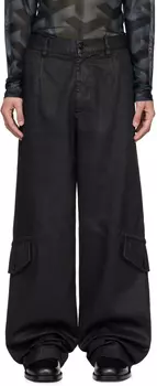 Свободные брюки-карго Dries Van Noten, черный