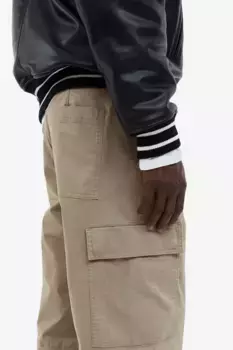 Свободные брюки-карго H&M, бежевый