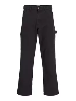 Свободные брюки-карго JACK & JONES JPSTEddie JJCarpenter, черный деним