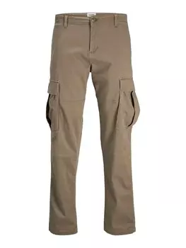 Свободные брюки-карго JACK & JONES JPSTKane Jonnie, серо-коричневый