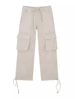 Свободные брюки-карго Pull&Bear, песочный