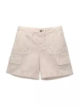 Свободные брюки-карго Pull&Bear, песочный