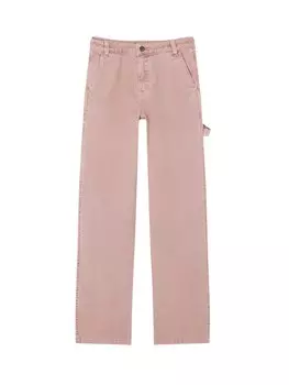 Свободные брюки Pull&Bear, темно-розовый