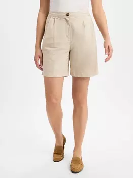 Свободные брюки со складками спереди Franco Callegari, бежевый