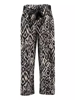 Свободные брюки со складками спереди Hailys Ni44a, черный