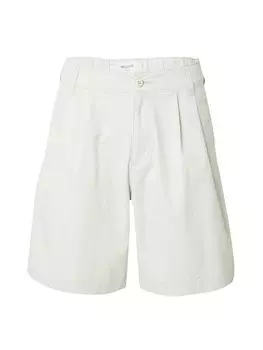 Свободные брюки со складками спереди HOLLISTER, светло-серый