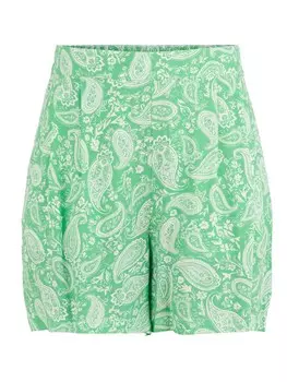 Свободные брюки со складками спереди PIECES Siva, светло-зеленый