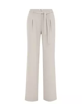 Свободные брюки со складками спереди WE Fashion, цвет Cream/Ecru