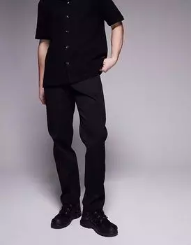 Свободные брюки-стринги Sixth June черного цвета