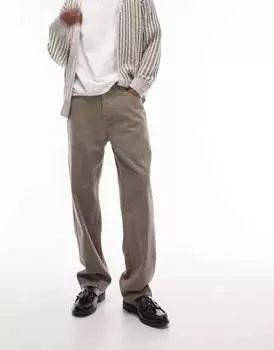 Свободные брюки Topman цвета камня с оттенком