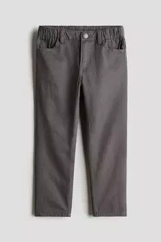 Свободные брюки зауженного кроя H&M, серый