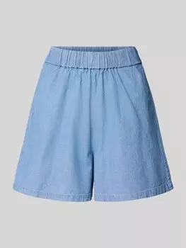 Свободные джинсовые шорты из чистого хлопка, модель «MIA» Pieces, светло-голубой