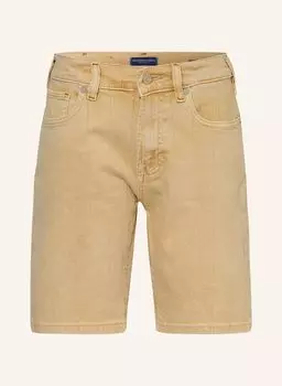 Свободные джинсовые шорты Scotch & Soda, коричневый