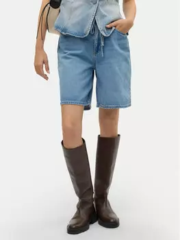 Свободные джинсовые шорты Villa 10326196 Vero Moda, синий