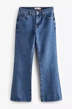 Свободные джинсы bootcut из 100% хлопка Next, синий