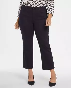 Свободные джинсы до щиколотки piper больших размеров NYDJ, черный