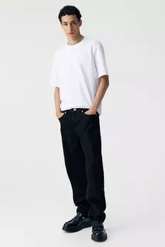 Свободные джинсы H&M, черный