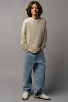 Свободные джинсы H&M, голубой
