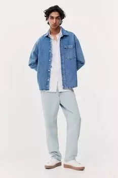 Свободные джинсы H&M, голубой