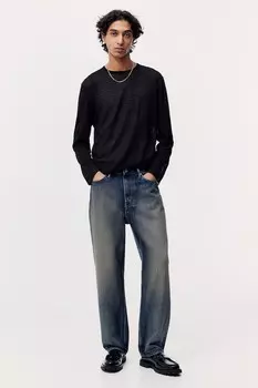 Свободные джинсы H&M, синий
