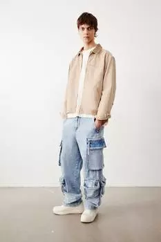 Свободные джинсы карго H&M, синий