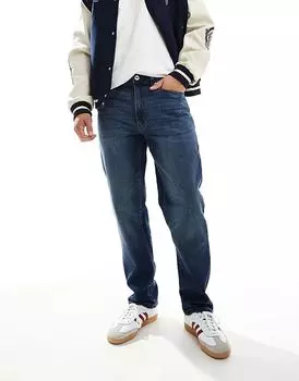 Свободные джинсы Norwood цвета индиго с потертостями Farah