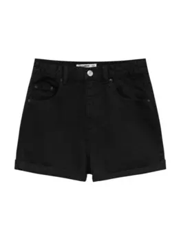 Свободные джинсы Pull&Bear, черный