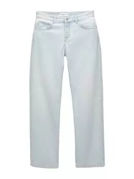Свободные джинсы Pull&Bear, синий джинсовый