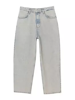 Свободные джинсы Pull&Bear, светло-синий
