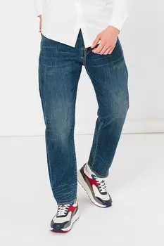 Свободные джинсы с эффектом потертости Armani Exchange, синий