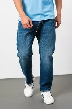 Свободные джинсы с эффектом потертости Armani Exchange, синий