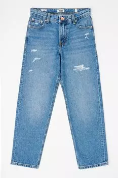 Свободные джинсы с эффектом потертости Jack & Jones, синий