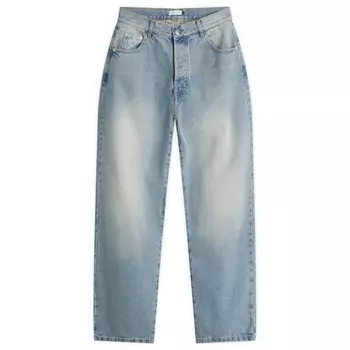 Свободные джинсы с карманами-арками Pop Trading Company, синий