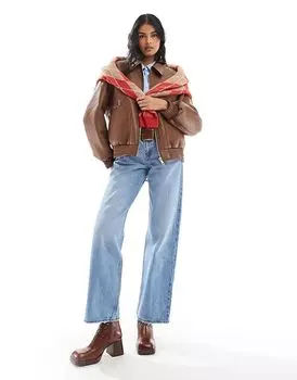 Свободные джинсы с заниженной талией светло-голубого цвета Levi's