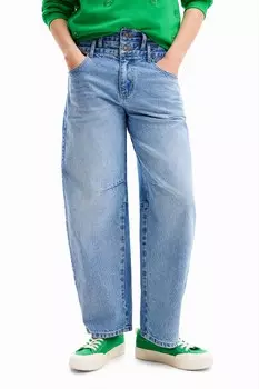 Свободные джинсы с завышенной талией Desigual, синий