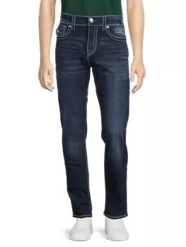 Свободные джинсы скинни Rocco с бакенбардами True Religion, цвет Dark Gloom