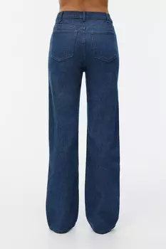 Свободные джинсы средней длины из тополя Arket, синий
